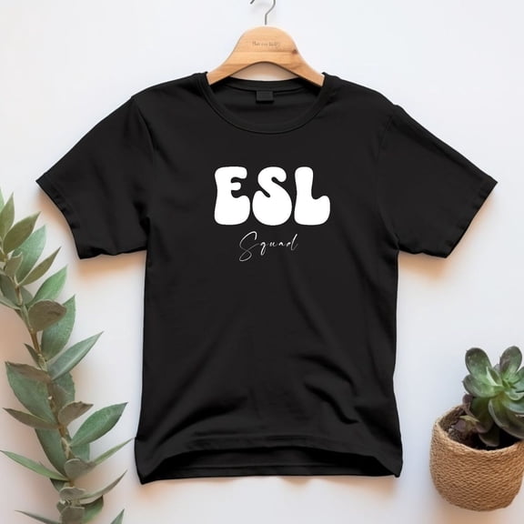ESL Squad Shirts ESL Teacher Appreciation Gift Esol ecse Tee Multilingual Xmas Present from Student ESL Tutor English Second Language Class