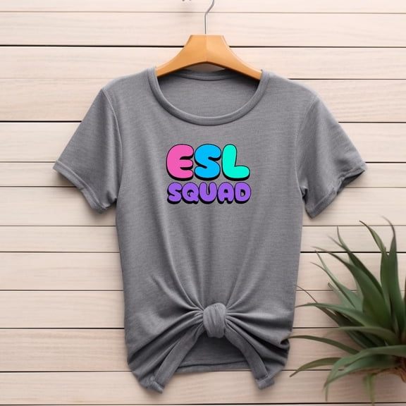 ESL Squad Shirts ESL Teacher Appreciation Gift Esol ecse Tee Multilingual Xmas Present from Student ESL Tutor English Second Language Class