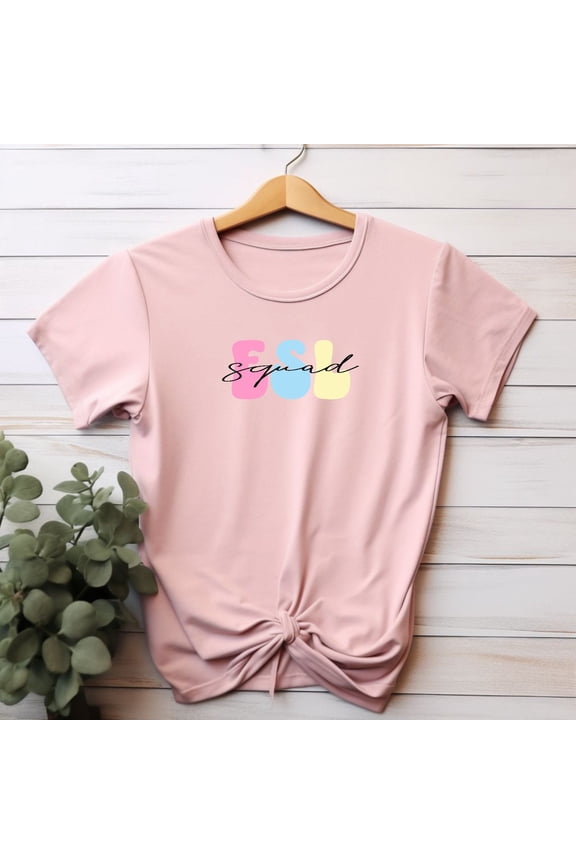 ESL Squad Shirts ESL Teacher Appreciation Gift Esol ecse Tee Multilingual Xmas Present from Student ESL Tutor English Second Language Class