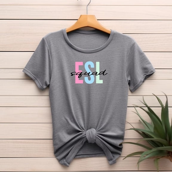 ESL Squad Shirts ESL Teacher Appreciation Gift Esol ecse Tee Multilingual Xmas Present from Student ESL Tutor English Second Language Class
