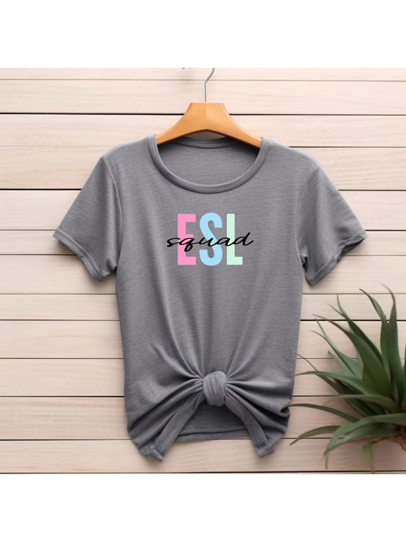 ESL Squad Shirts ESL Teacher Appreciation Gift Esol ecse Tee Multilingual Xmas Present from Student ESL Tutor English Second Language Class