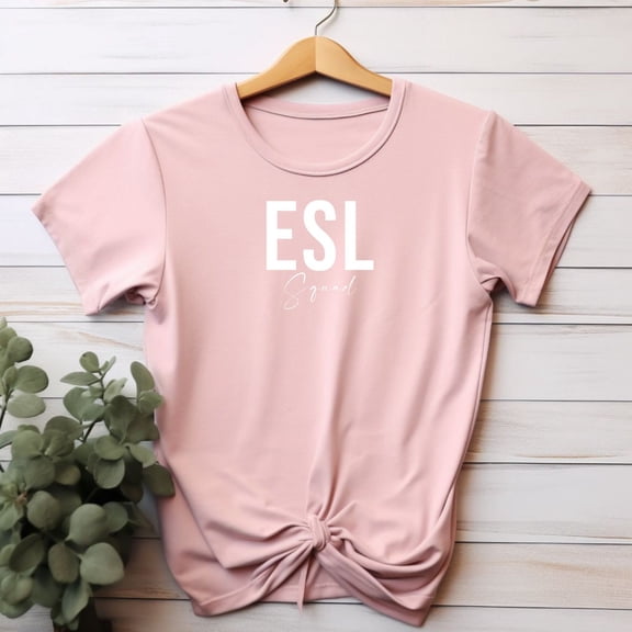 ESL Squad Shirts ESL Teacher Appreciation Gift Esol ecse Tee Multilingual Xmas Present from Student ESL Tutor English Second Language Class