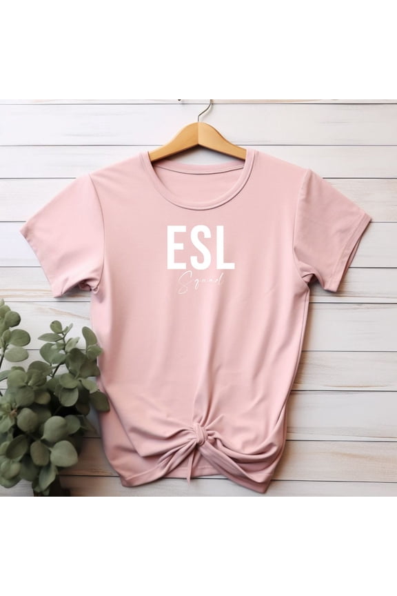 ESL Squad Shirts ESL Teacher Appreciation Gift Esol ecse Tee Multilingual Xmas Present from Student ESL Tutor English Second Language Class