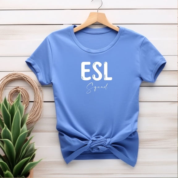 ESL Squad Shirts ESL Teacher Appreciation Gift Esol ecse Tee Multilingual Xmas Present from Student ESL Tutor English Second Language Class
