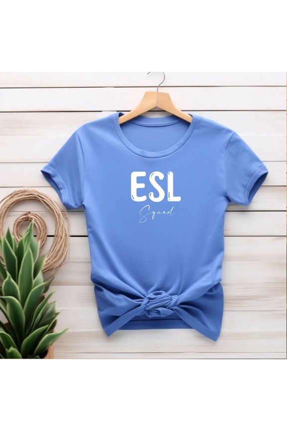 ESL Squad Shirts ESL Teacher Appreciation Gift Esol ecse Tee Multilingual Xmas Present from Student ESL Tutor English Second Language Class