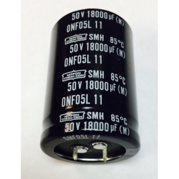 ESMH500VSN183MA50T ALUMINUM ELECTROLYTIC CAPACITOR 18000UF 50V 20%, SNAP-IN RoHS COMPLIANT