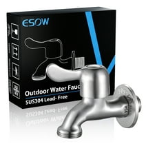 ESOW Outdoor Water Faucet,Frost-Proof Outside Spigot for Multi-Scene,Assembled Product Weight.:0.7Lb