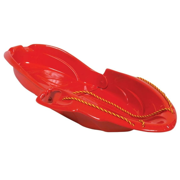 ESP 42" Backpack Sled – Tough, Portable, Polyresin Sled – Diamond Polished Bottom in Red