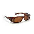 thumbnail image 1 of ESP Eyewear Over The Glasses Polarized Collection (Fitover) - Translucent Brown Frame (Brown Melanin Polarized Lenses) (S/M), 1 of 4
