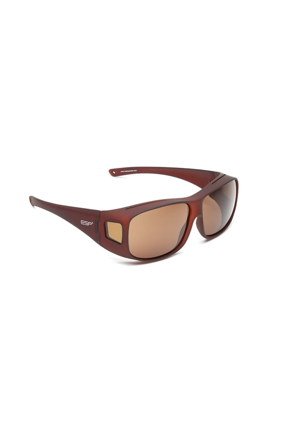 Over the Glasses Polarized Collection - Smooth Comfort Brown Frame (L/XL)