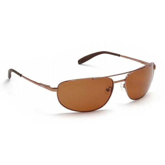 ESP Eyewear Titanium Collection Flex Copper Melanin Polarized Sunglasses (Brown Melanin Polarized Lenses)