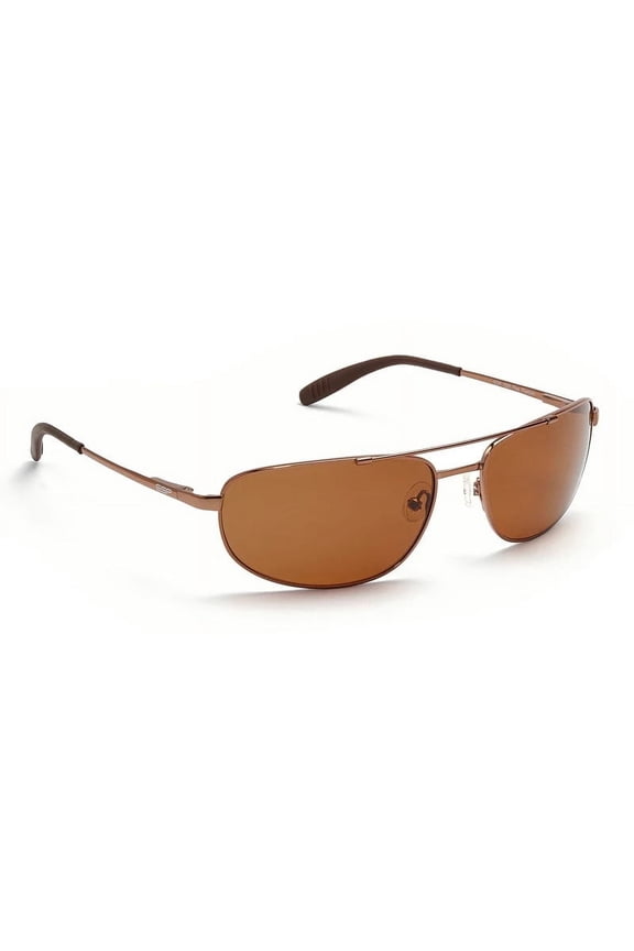 Titanium Collection Flex Copper Melanin Polarized Sunglasses (Brown Melanin Polarized Lenses)