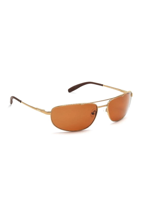 Titanium Collection TT1 Gold Melanin Polarized Sunglasses (Brown Melanin Polarized Lenses)