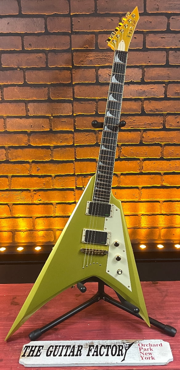 Open Box ESP LTD KH-V Kirk Hammett Signature Electric Guitar - Metallic Gold