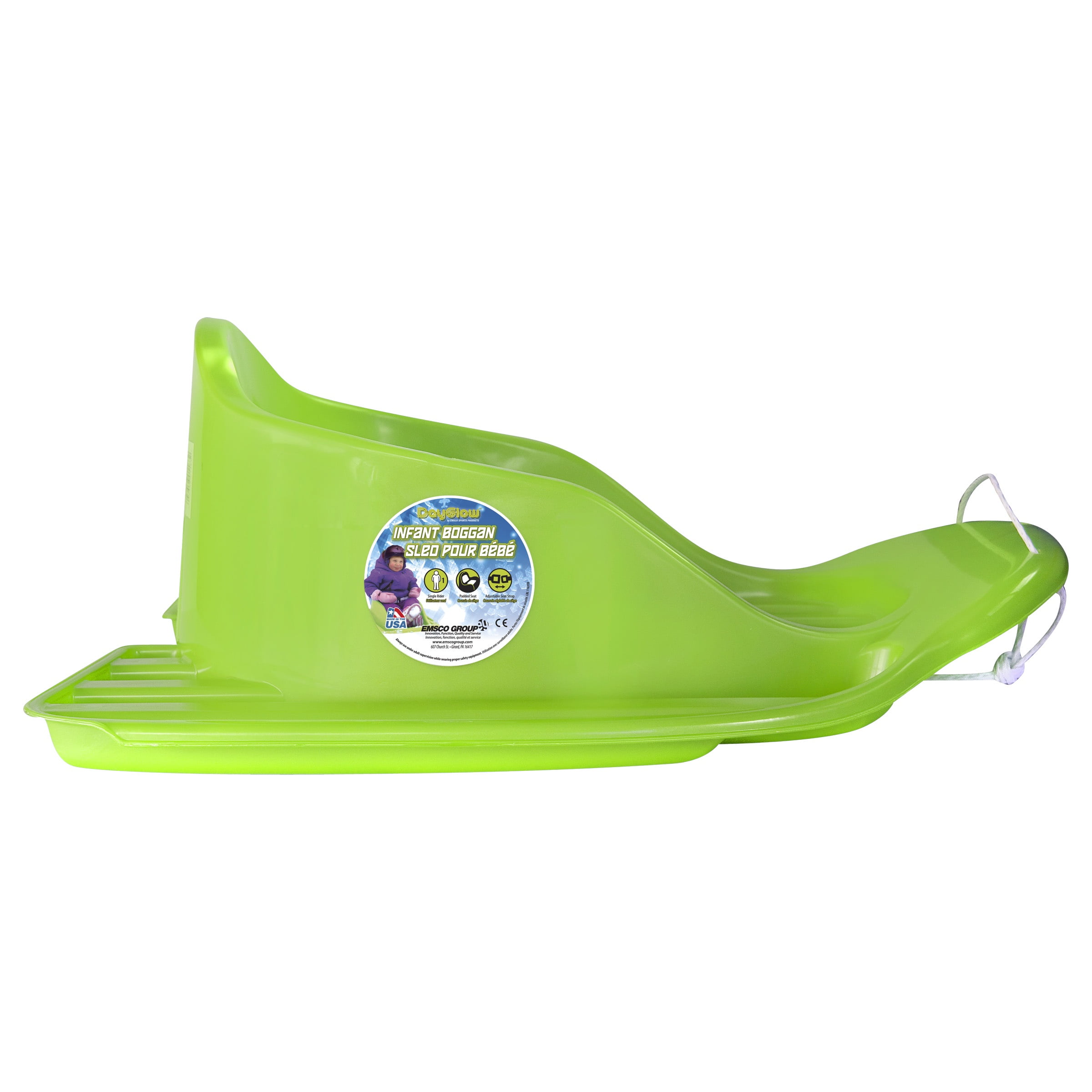 ESP Toddler Sled – Ergonomic and Child Safe Design – Neon Green