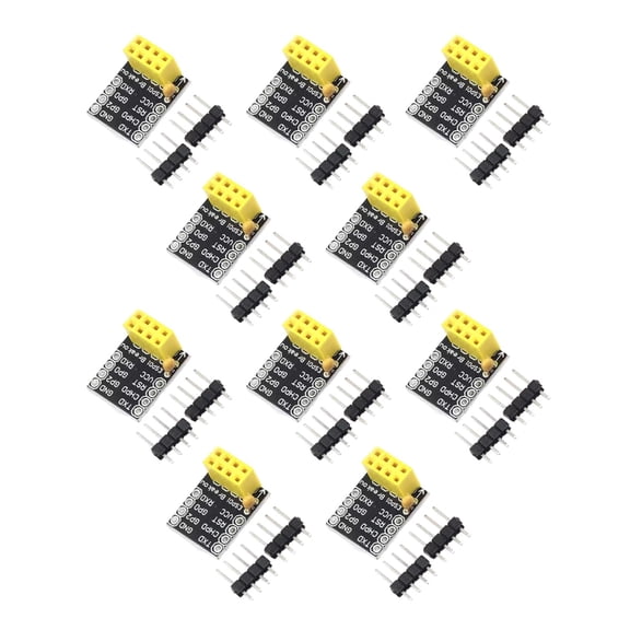 ESP01S Protoboard Adapter with Stable Power Supply, No-Solder Design, Expandable Mounting for Circuit Projects