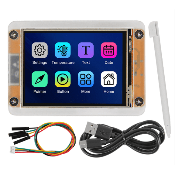 ESP32-2432S028R 2.8inch Display with Acrylic case Resistive Touchscreen 240x320 TFT ILI9341 Driver LCD Module WiFi+BT ESP32 Development Board for Arduino IoT