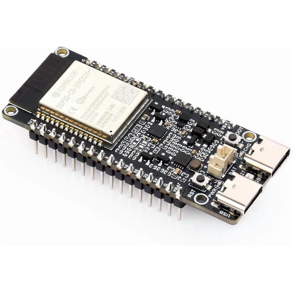 ESP32-C5 5GHz/2.4GHz Dual-Band Wi-Fi 6 Dev Board, Based on ESP32-C5-WROOM-1 Module, 240MHz RISC-V Processor, Integrates BLE 5/Zigbee/Thread Protocols, 16MB Flash, 8MB PSRAM (with Pinheader)