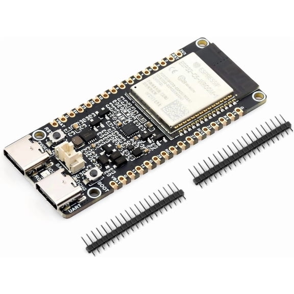 ESP32-C5 5GHz/2.4GHz Dual-Band Wi-Fi 6 Dev Board, Based on ESP32-C5-WROOM-1 Module, 240MHz RISC-V Processor, Supports BLE 5 / Thread/Zigbee Wireless Communications, 16MB Flash, 8MB PSRAM