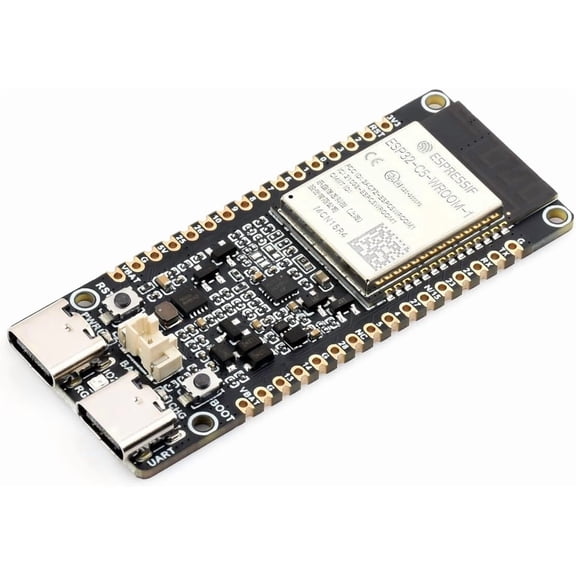 ESP32-C5 Development Board 240MHz and 5GHz Dual-Band Wi-Fi 6 Dev Board Based on ESP32-C5-WROOM-1 Series Module,Supports Dual-Band Wi-Fi 6 /BLE 5 / Thread/Zigbee