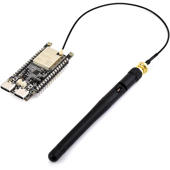ESP32-C5 Dual-Band Wi-Fi 6 Dev Board, 240MHz RISC-V, ESP32-C5-WROOM-1 Series Module, Multi-Protocol RISC-V MCU, 32MB Flash and 8MB PSRAM, with External Dual-Band Wi-Fi, Pre-soldered Headers