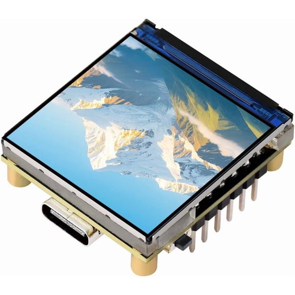 ESP32-C6 1.3inch LCD Display Development Board, 240  240 Pixels, 262K Color, Supports Wi-Fi 6 and BLE 5 with Pre-soldered Headers