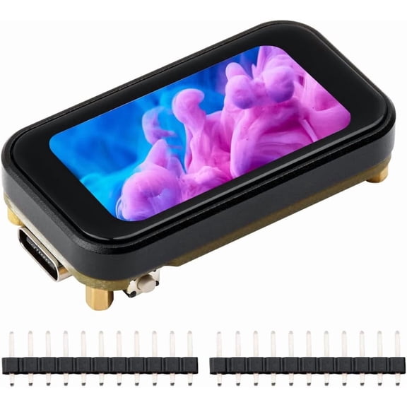 ESP32-C6 1.47inch LCD Touch Display Development Board, ESP32 with 1.47inch IPS Screen 172320 Pixels 262K Color Display, Support 2.4GHz Wi-Fi 6 & Bluetooth 5, 160MHz RISC-V Processor