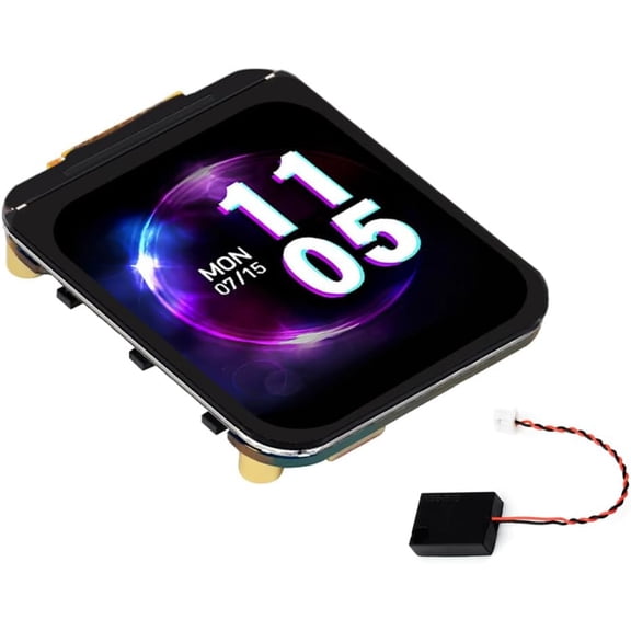 ESP32-C6 1.69inch Display Dev Board, 240280 262K LCD, 32-bit RISC-V Processor, Support Wi-Fi 6, IEEE 802.15.4 (Zigbee 3.0 and Thread), and Bluetooth 5, Support AI Voice Interaction