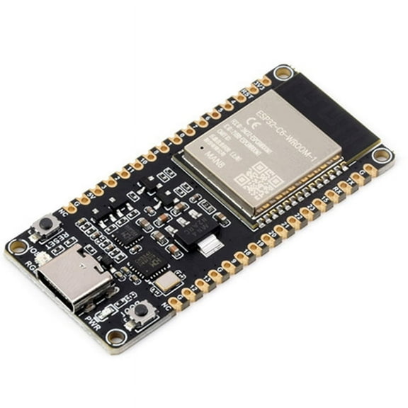 ESP32-C6 Development Board WiFi6 Bluetooth 5 Zigbee Thread 160MHz Single Core Processor ESP32-C6-WROOM-1-N8 Module(A)