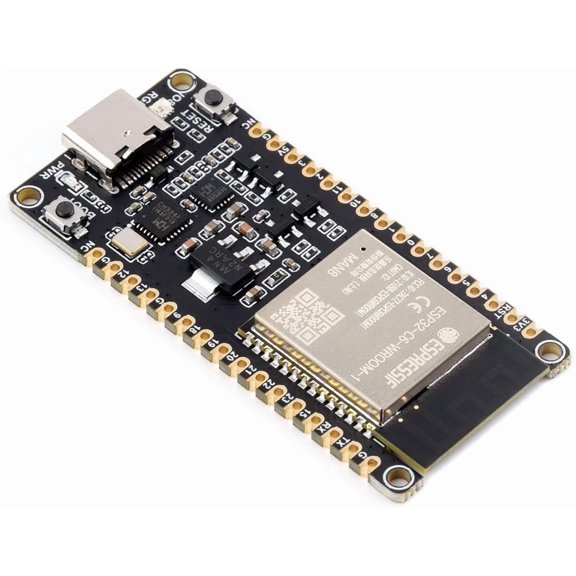 ESP32-C6 Microcontroller, WiFi 6 Development Board, 160MHz Single-Core Processor, ESP32-C6-WROOM-1-N8 Module, Supports USB and UART Development