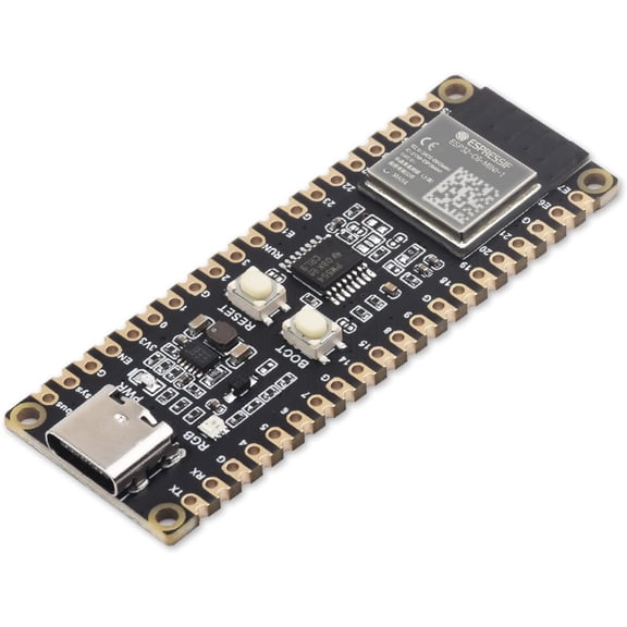 ESP32-C6 Microcontroller WiFi 6 Development Board Onboard ESP32-C6-MINI-1 with RISC-V 32-bit Sngle-core Processor, WiFi 6+Bluetooth 5+IEEE 802.15.4 Wireless Communication