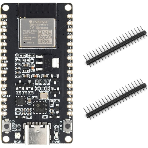 ESP32-H2 Microcontroller, 96MHz Processor, ESP32-H2-MINI-1-N4 Module, Built in 4MB Flash, Supports BLE/Zigbee/Thread Wireless Communication Standard Version