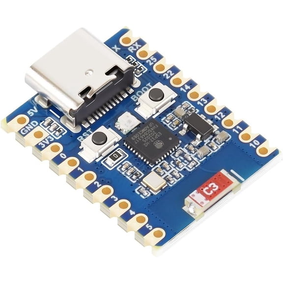 ESP32-H2 Mini Development Board Based on ESP32-H2FH4S chip,RISC-V 32-bit Single-core Processor,Supports BLE/Zigbee/Thread Wireless Communication,4MB Flash