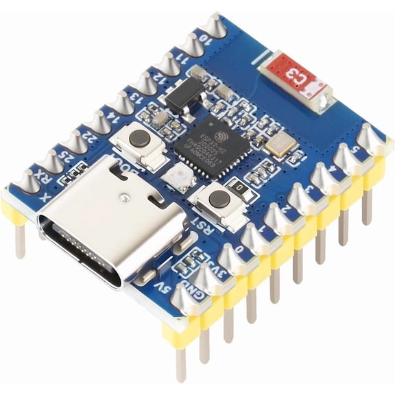 ESP32-H2 Mini Development Board with ESP32-H2FH4S, 96MHz Processor, 4MB Flash, Support BLE/Zigbee/Thread Wireless Communication, with Pre-soldered Headers