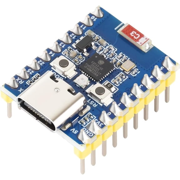 ESP32-H2 Mini Development Board with pre-soldered Header Based on ESP32-H2FH4S chip,RISC-V 32-bit Single-core Processor,Supports BLE/Zigbee/Thread Wireless Communication,4MB Flash