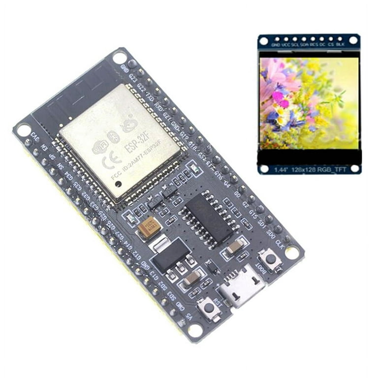 ESP32 Module Development Board Wireless WiFi+Bluetooth ESP32-WROOM-32  Module with 1.44 Inch Color Screen 