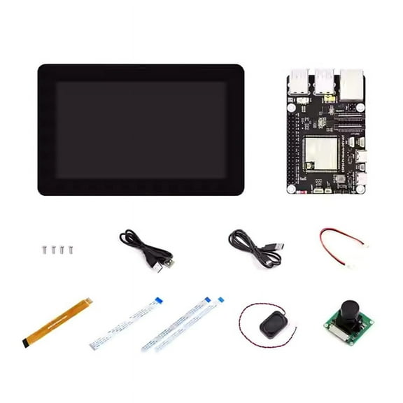 ESP32-P4-Module 7-Inch Touch Screen 720x1280 with 5MP OV5647 Camera Speaker Supports for Wi-Fi6/BLE POE Interface,1 x development board 1 x camera 1 x speaker 1 x display