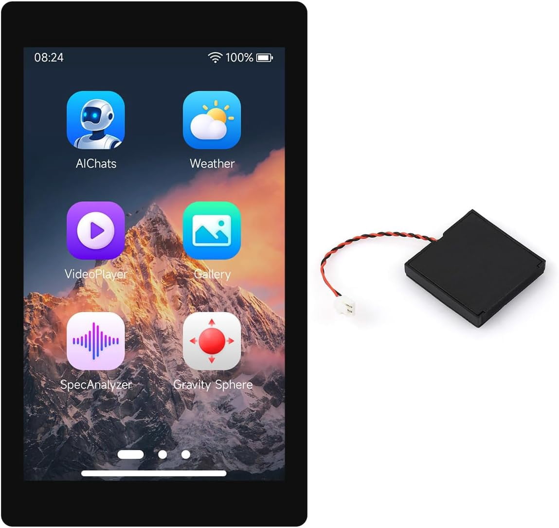 ESP32-P4-WIFI6 4.3inch Development Board, 480 × 800 Resolution, 5-Point Touch, Onboard Audio codec chip, Supports Wi-Fi 6 and BLE 5