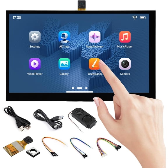 ESP32-P4-WIFI6 7inch 5-Point Touch Display Development Board with OV5647 Camera, Powered by ESP32-P4 and ESP32-C6, 1024  600 Resolution, Featuring Wi-Fi 6 and Bluetooth 5 (LE) Support