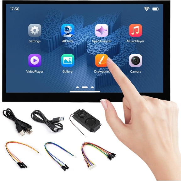ESP32-P4-WIFI6 7inch 5-Point Touch Display Development Board, Powered by ESP32-P4 and ESP32-C6, 1024 600 Resolution, Supports Wi-Fi 6 and Bluetooth 5 (LE)