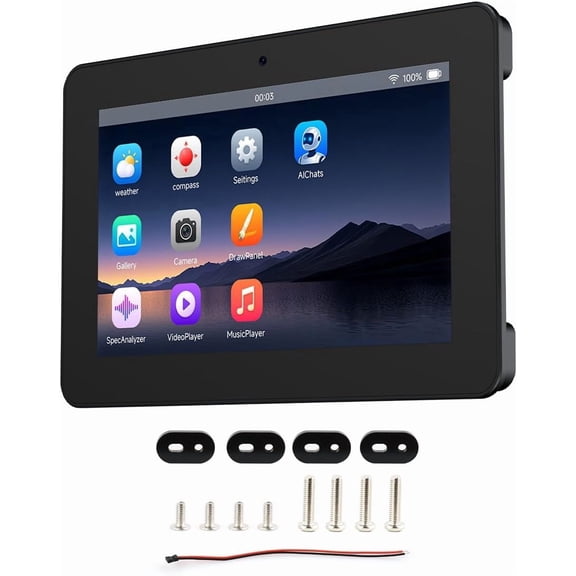 ESP32-P4-WIFI6 7inch HMI All-in-One Touch Display Development Board, 10-Point Touch, 720 1280 Resolution, with Dual Microphones and Speaker, Supports Wi-Fi 6 and BLE 5, Without BAT