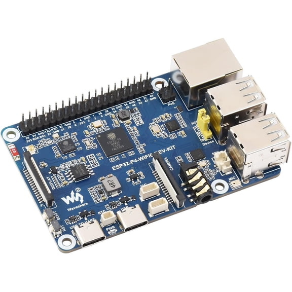 ESP32-P4-WIFI6-DEV-KIT High-Performance Development Board Based On ESP32-P4 and ESP32-C6, RISC-V 32-bit Dual-core and Single-core ProcessorsRich Human-Machine Interfaces