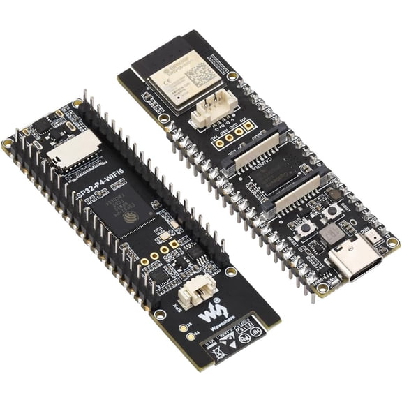 ESP32-P4-WIFI6 Dev Board Adopts ESP32-P4 and ESP32-C6, Support Wi-Fi 6 and Bluetooth 5, 32MB Nor Flash, with MIPI-CSI/DSI, USB 2.0 OTG, SDIO 3.0 TF Card Slot, Microphone, etc., with Pinheader