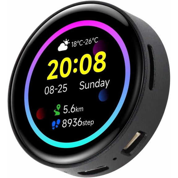 ESP32-S3 1.43inch AMOLED Display Development Board with CNC Metal Case,466466 Resolution 16.7M Color Capacitive Touch AMOLED Round Display Support 2.4GHz WiFi and Bluetooth BLE 5
