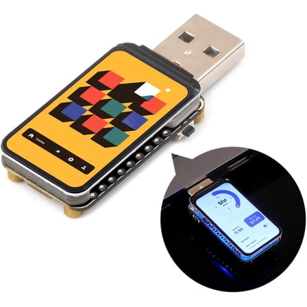 ESP32-S3 1.47inch Display Development Board, Dual-core Processor Up to 240MHz Frequency, 172320, 262K Color, Supports WiFi & BLE 5, with Colorful RGB LED, ESP32 with Display