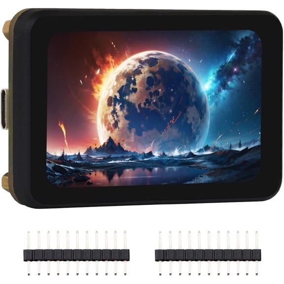 ESP32-S3 1.64inch AMOLED Touch Display Development Board, 280456, QSPI Interface, 32-bit LX7 Dual-core Processor, Accelerometer & Gyroscope, ESP32 with Display