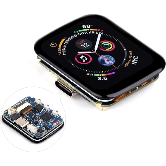 ESP32-S3 1.69inch Touch Display Development Board, 240280 Pixels, Micro LCD Display with ESP32-S3, 262K Color, Compact Size, Accelerometer and Gyroscope Sensor