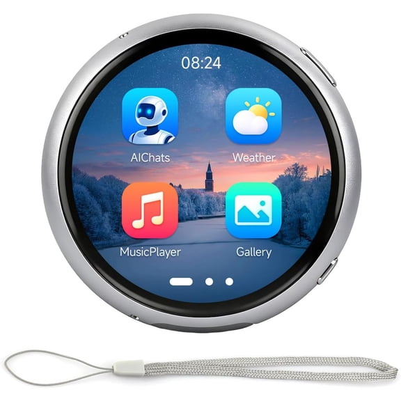ESP32-S3 1.75inch AMOLED Round Touch Display Development Board, 466 466 Resolution, Aluminum Alloy Case, Onboard Dual Microphones Array, Portable Mini Display, No BAT