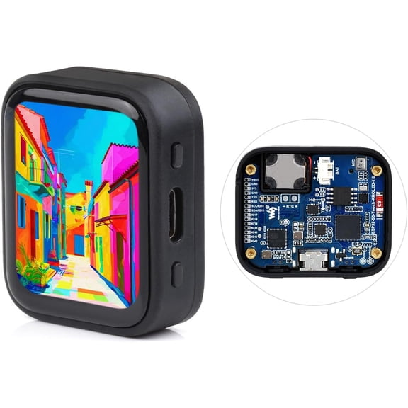 ESP32-S3 1.8inch AMOLED Touch Display, Embedded with SH8601 Display Driver and FT3168 Capacitive Touch Chip, ESP32,32-bit LX7 Dual-core, 368448 Pixels, Without Lithium Battery