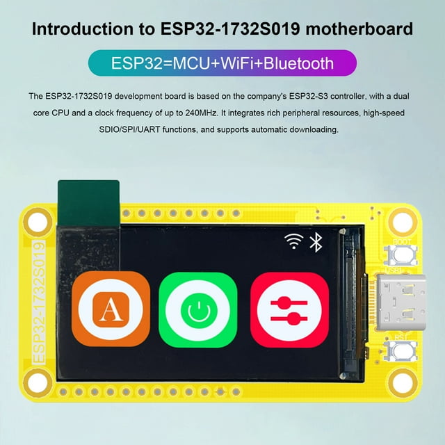 Esp32 S3 1 9 Screen Development Board Wifi Bluetooth 170 320 Display Esp32 S3 1 9 Screen Development Board Wifi Bluetooth 170 320 Display